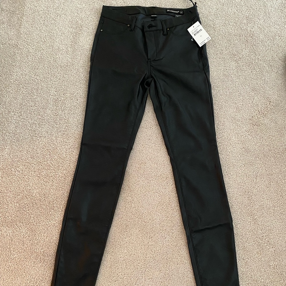 Blank NYC Leather Skinny Jeans